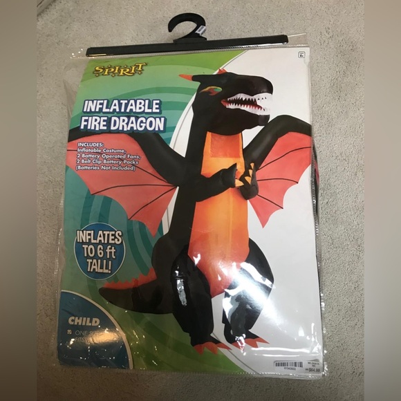 Spirit Other - Inflatable Fire Dragon Costume- NEW